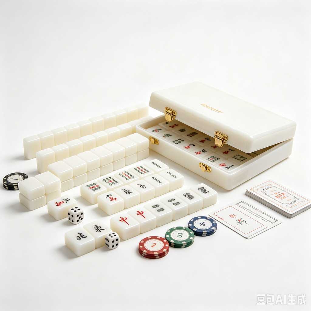 premium engraved mahjong set